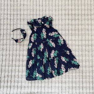Janie & Jack Floral Dress and Headband